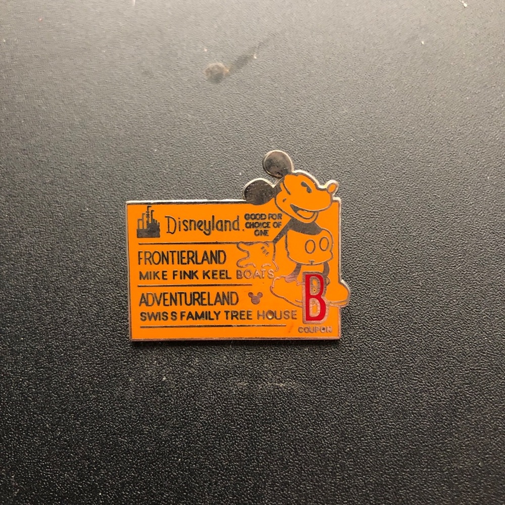 Disney pin- Mickey Mouse Orange E Ticket